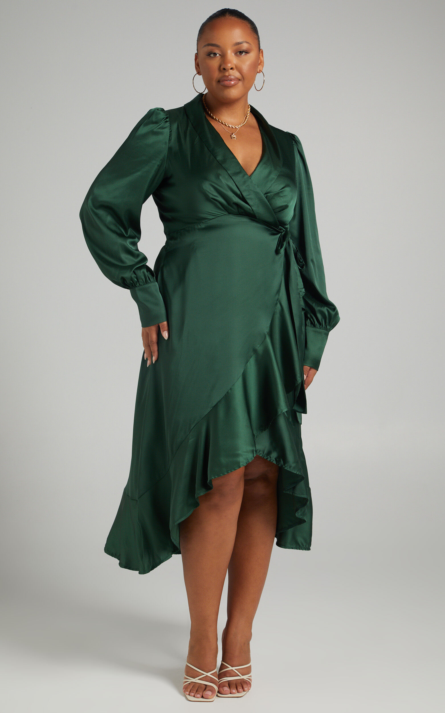 Green Wrap Dresses | Showpo